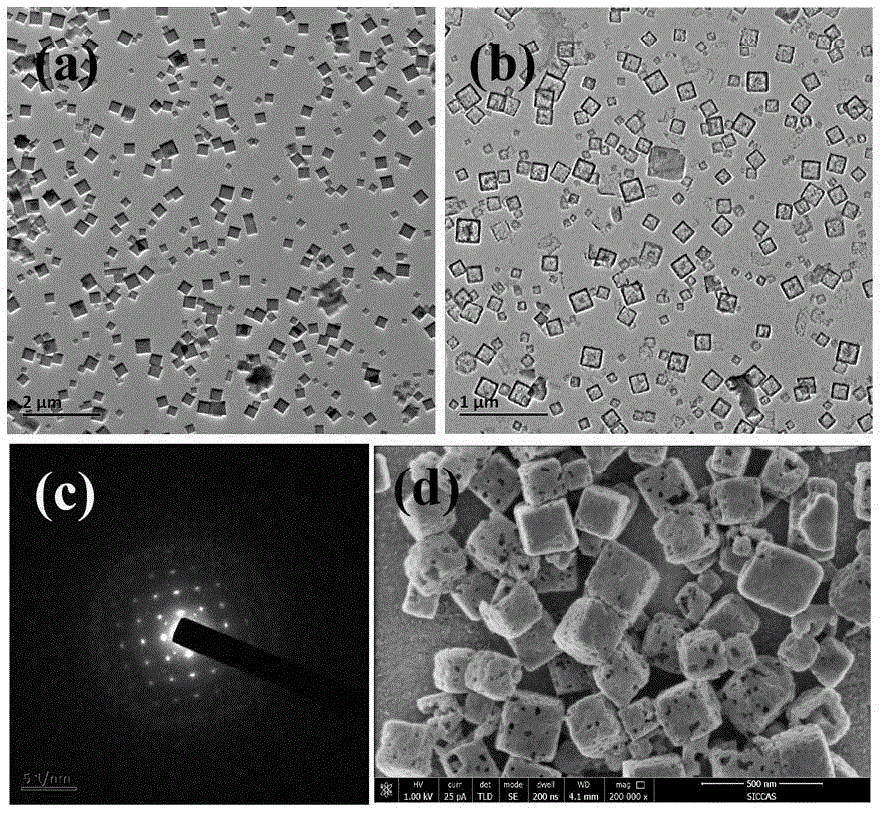 Hollow mesoporous prussian blue nano photo-thermal diagnosis and treatment agent with ultrasound contrast function and preparation method of hollow mesoporous prussian blue nano photo-thermal diagnosis and treatment agent