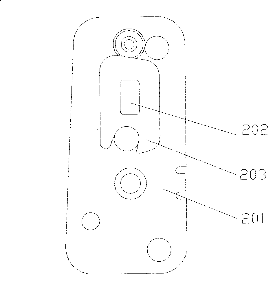 Clamp plate type car door lock