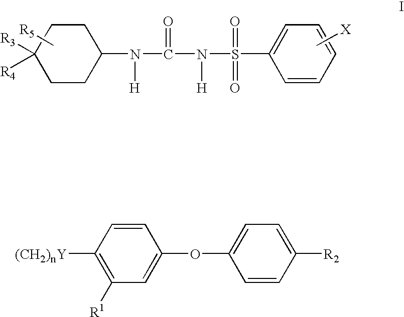 N-cyclohexylaminocarbonyl benzensulfonmide derivatives