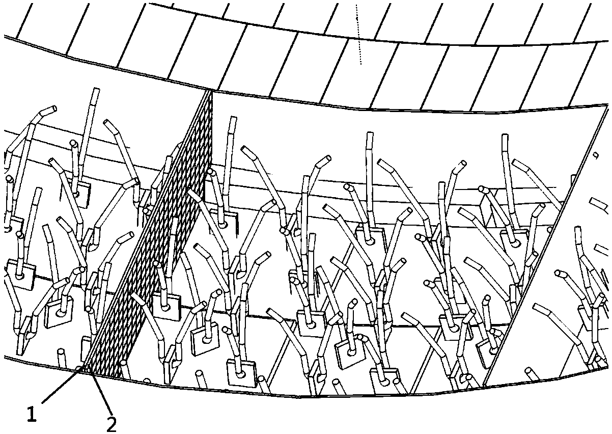 A construction method of pouring material for cement rotary kiln kiln mouth