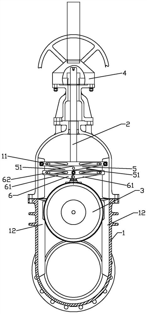 Quick opening and closing valve with scissor fork structure