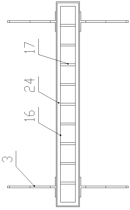 Device for vertical connection construction of upper-layer and lower-layer assembly type steel-concrete combined pipes