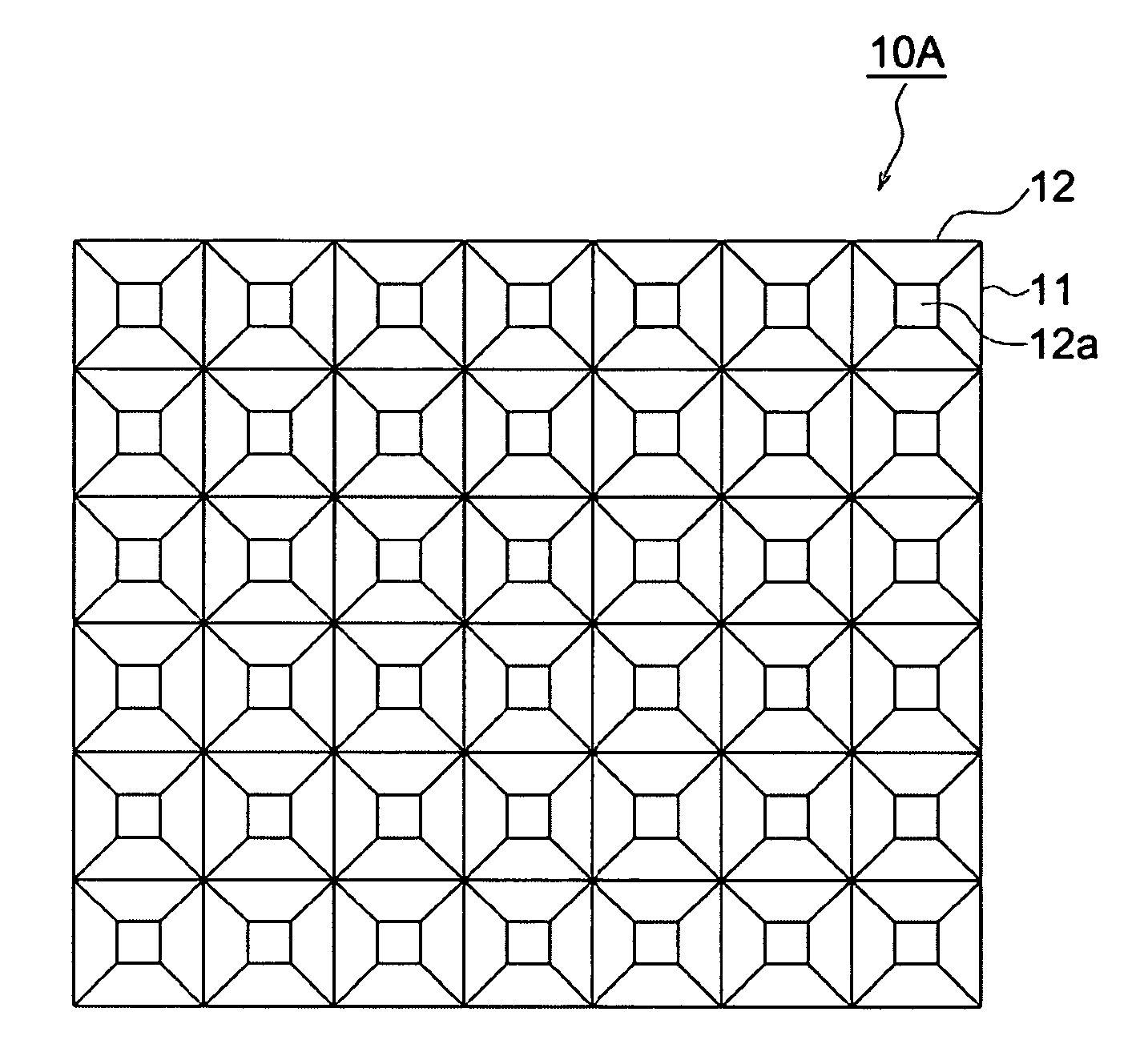 Surface luminous body, manufacturing method of the same, display device and illuminating device using the same