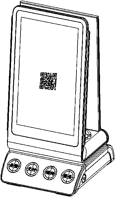 Dynamic two-dimensional code member device and member management system