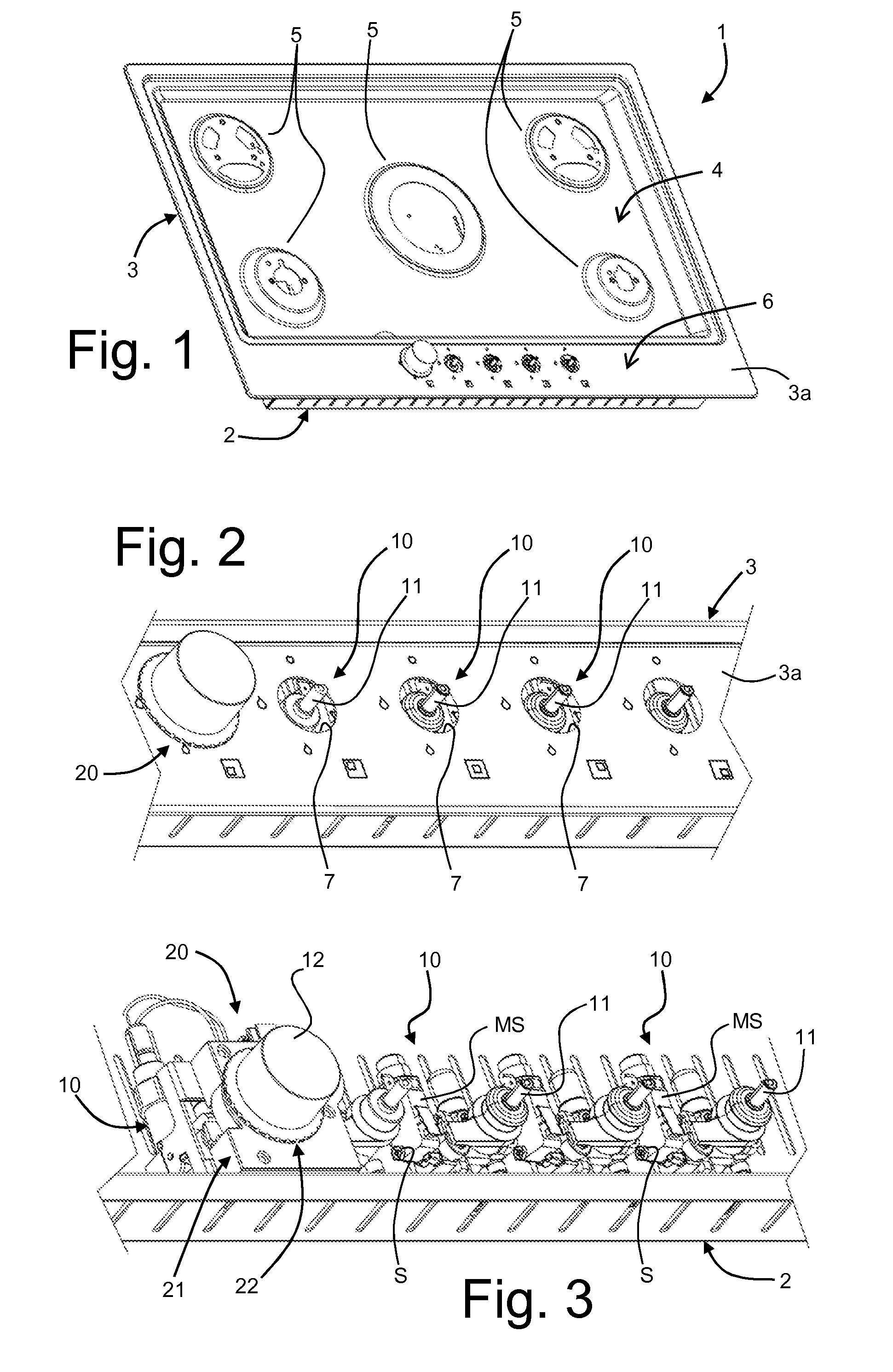 Control device for gas taps