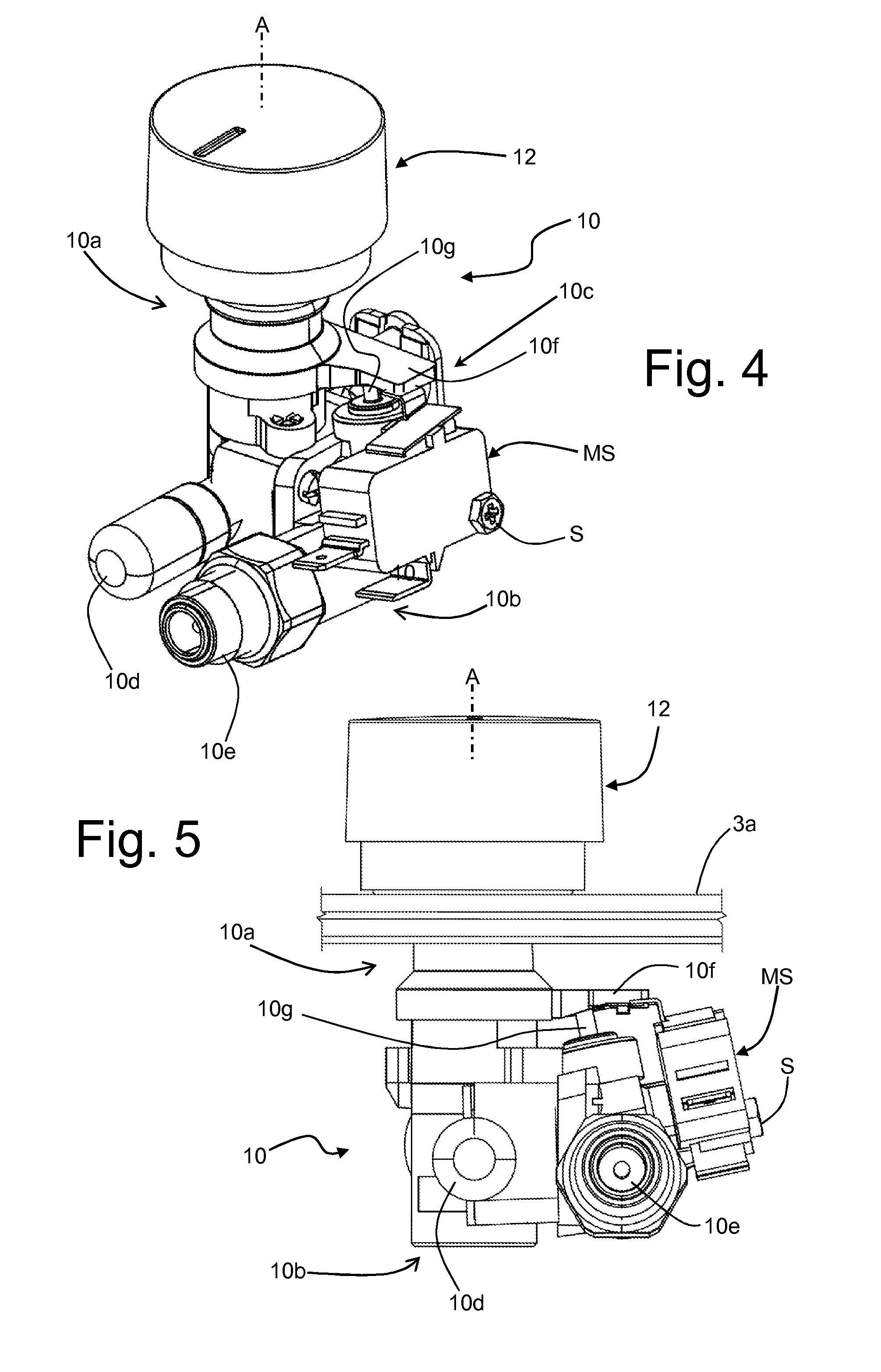 Control device for gas taps