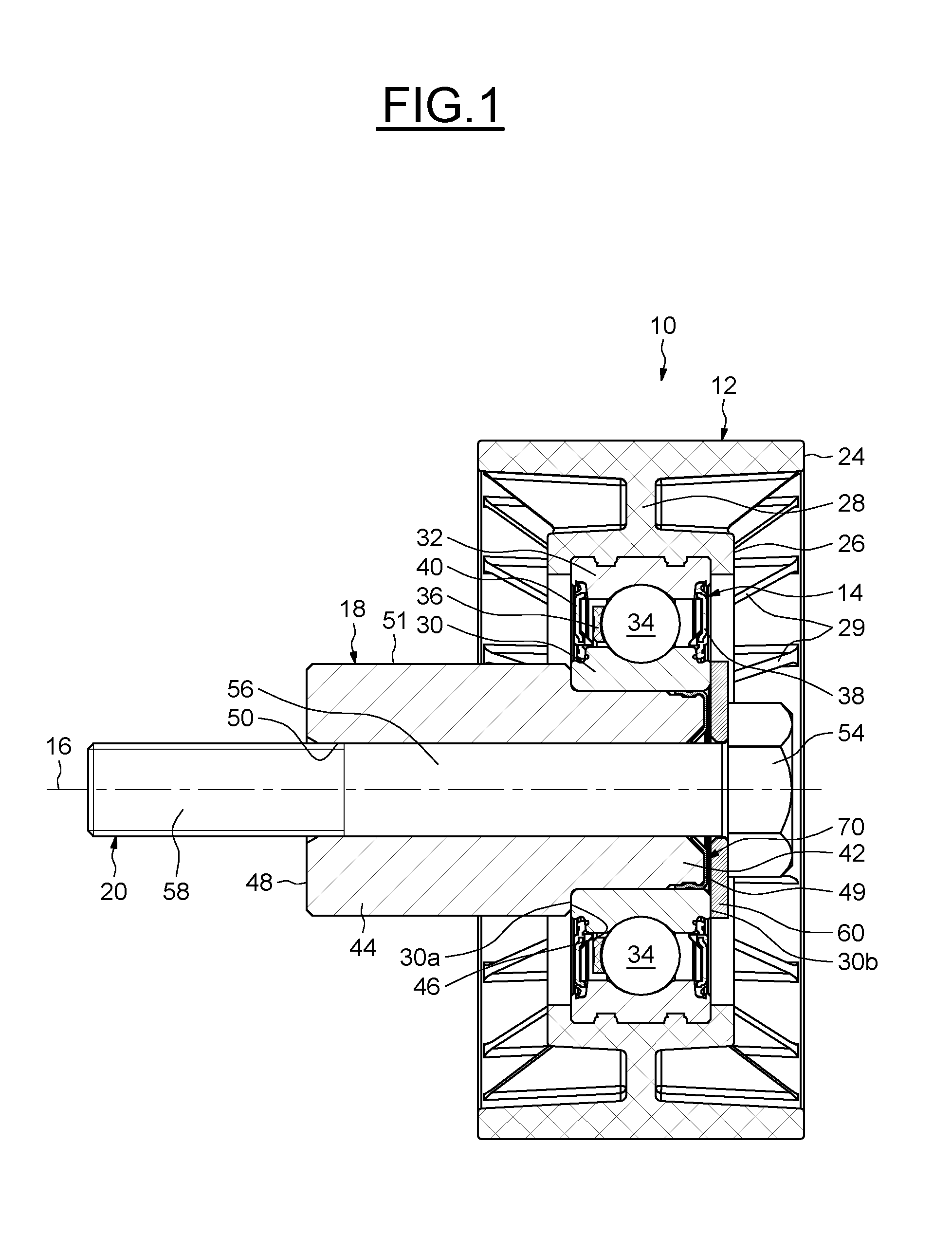 Pulley device for tensioner or idler