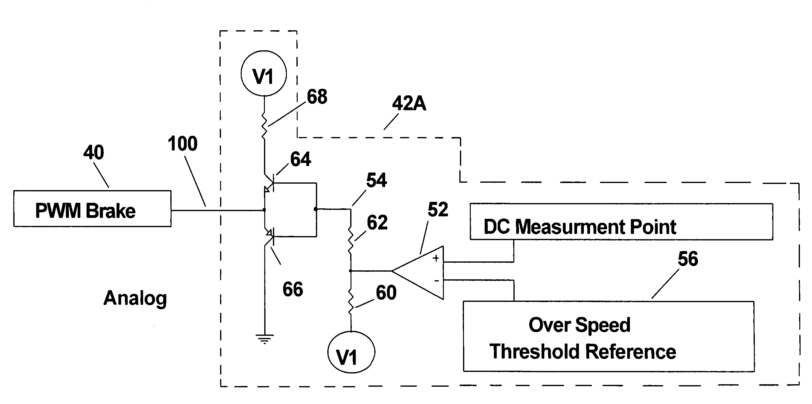 Novel speed sensing circuit for a wind turbine generator