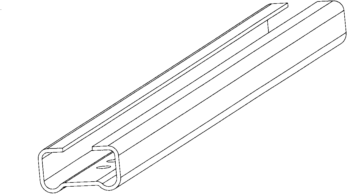 Method for forming external slide rail of seat of automobile, formation mandrel, concave die and convex die