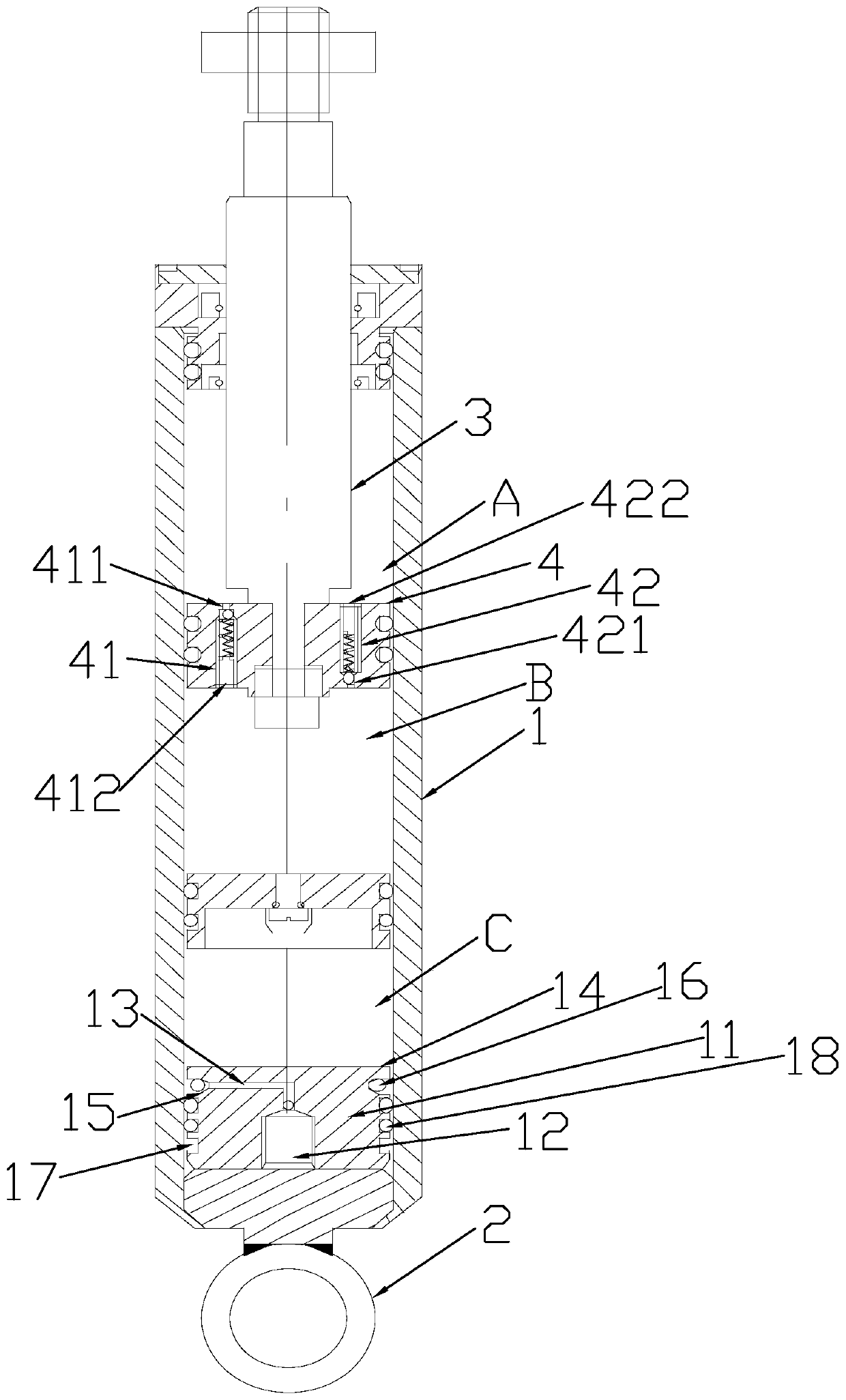 Automobile shock absorber provided with steel ball type bidirectional valve