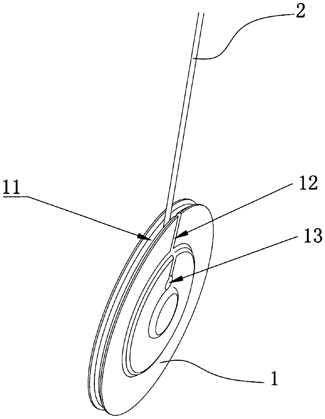 Wire winding structure and clothes hanger hand cranking device