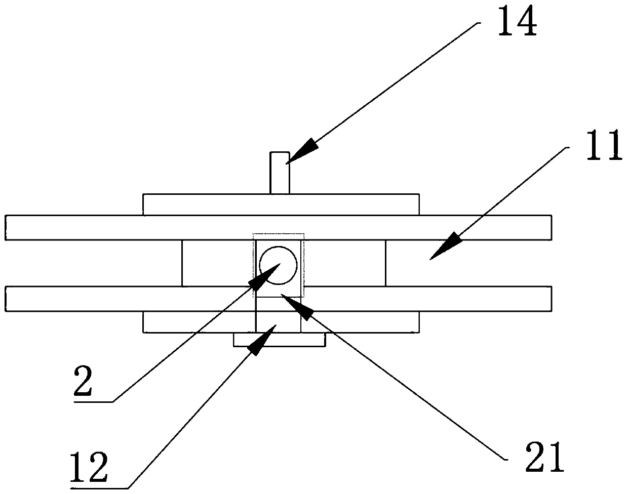 Wire winding structure and clothes hanger hand cranking device