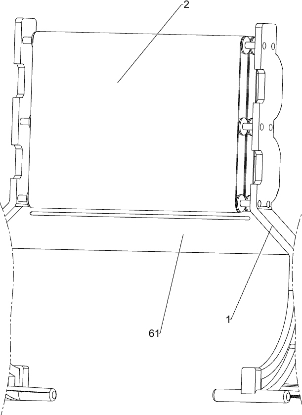 Curtain fabric cutting device for textile process