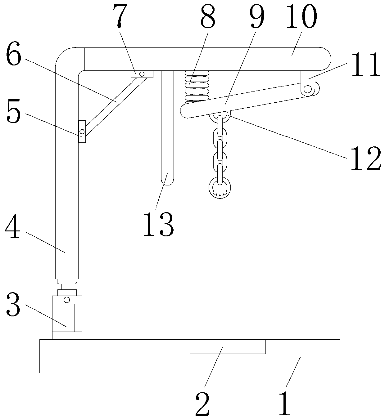Disabled people shoulder joint rehabilitation training device and use method thereof