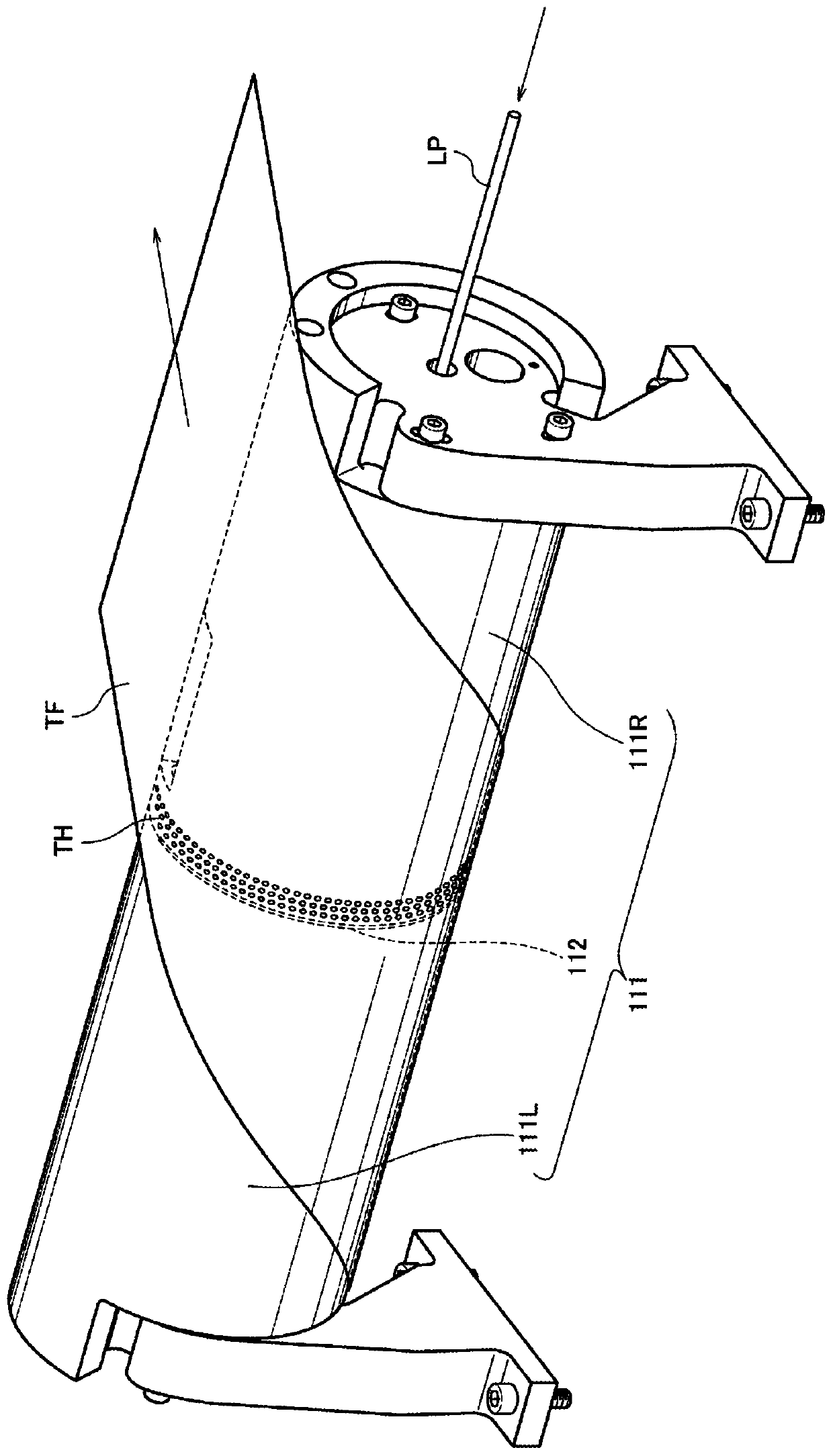 Laser machining device, laser machining method, and thin sheet machined using same