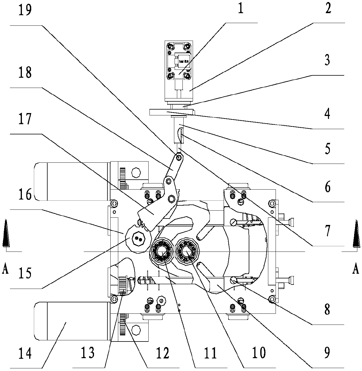 Program lock device of three-station electric mechanism and application method of program lock device