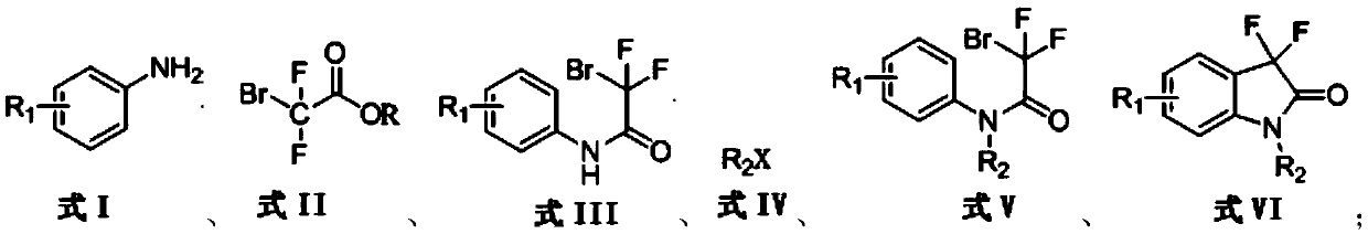 Synthetic method for 3,3-difluoro-2-oxindole derivative