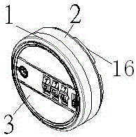 Rotary password lock for luggage