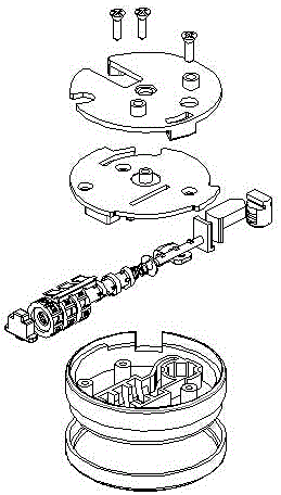 Rotary password lock for luggage