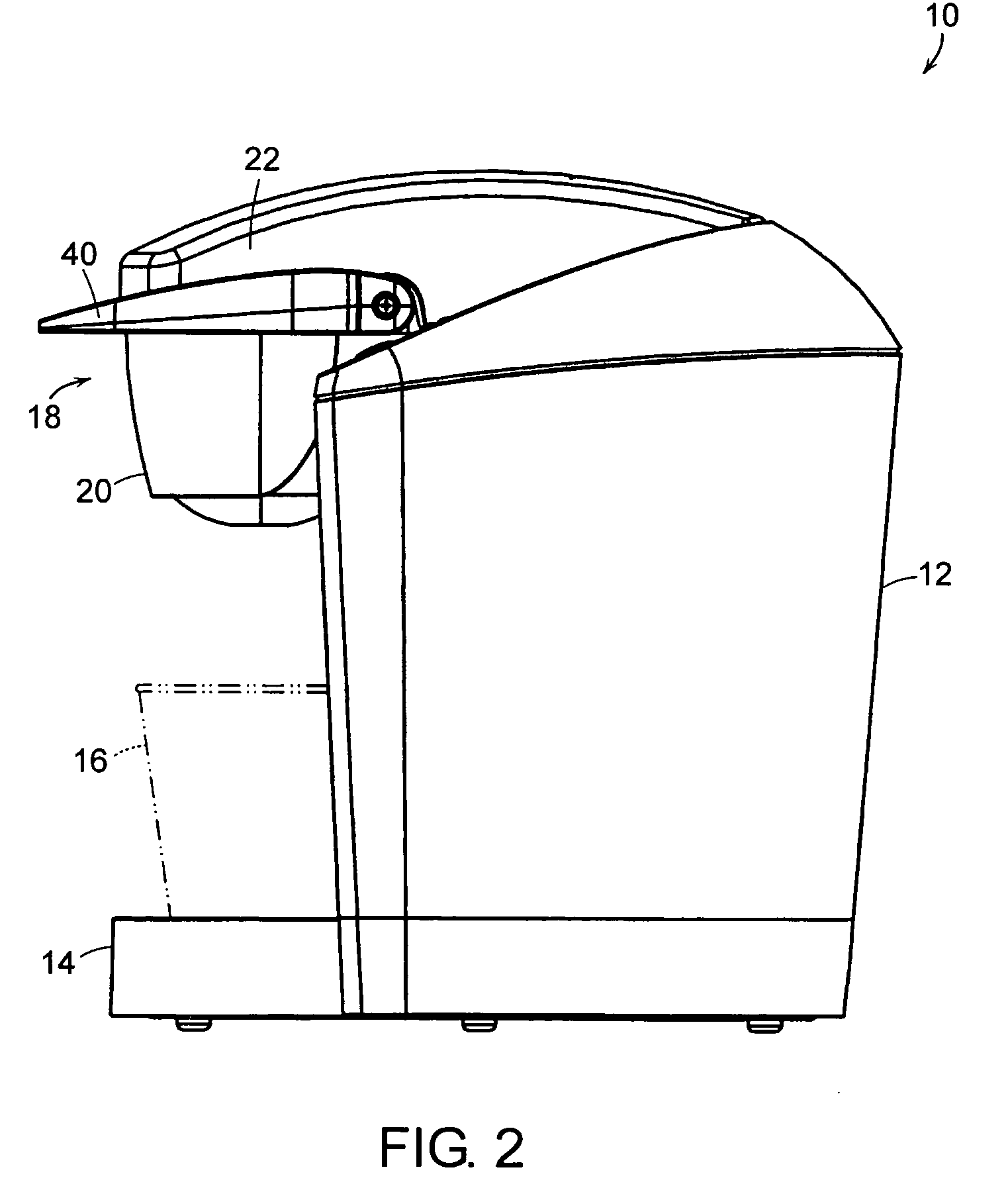 Brew chamber for a single serve beverage brewer