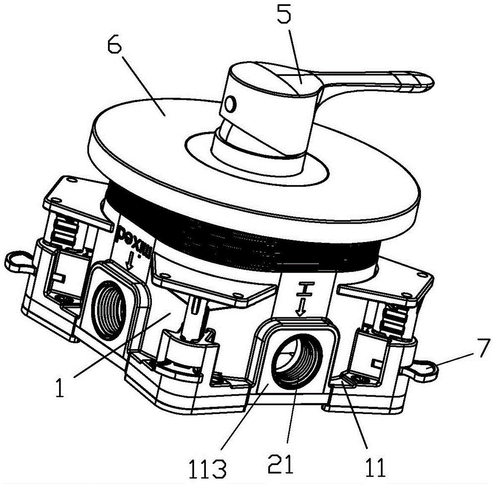 Embedded faucet structure assembly