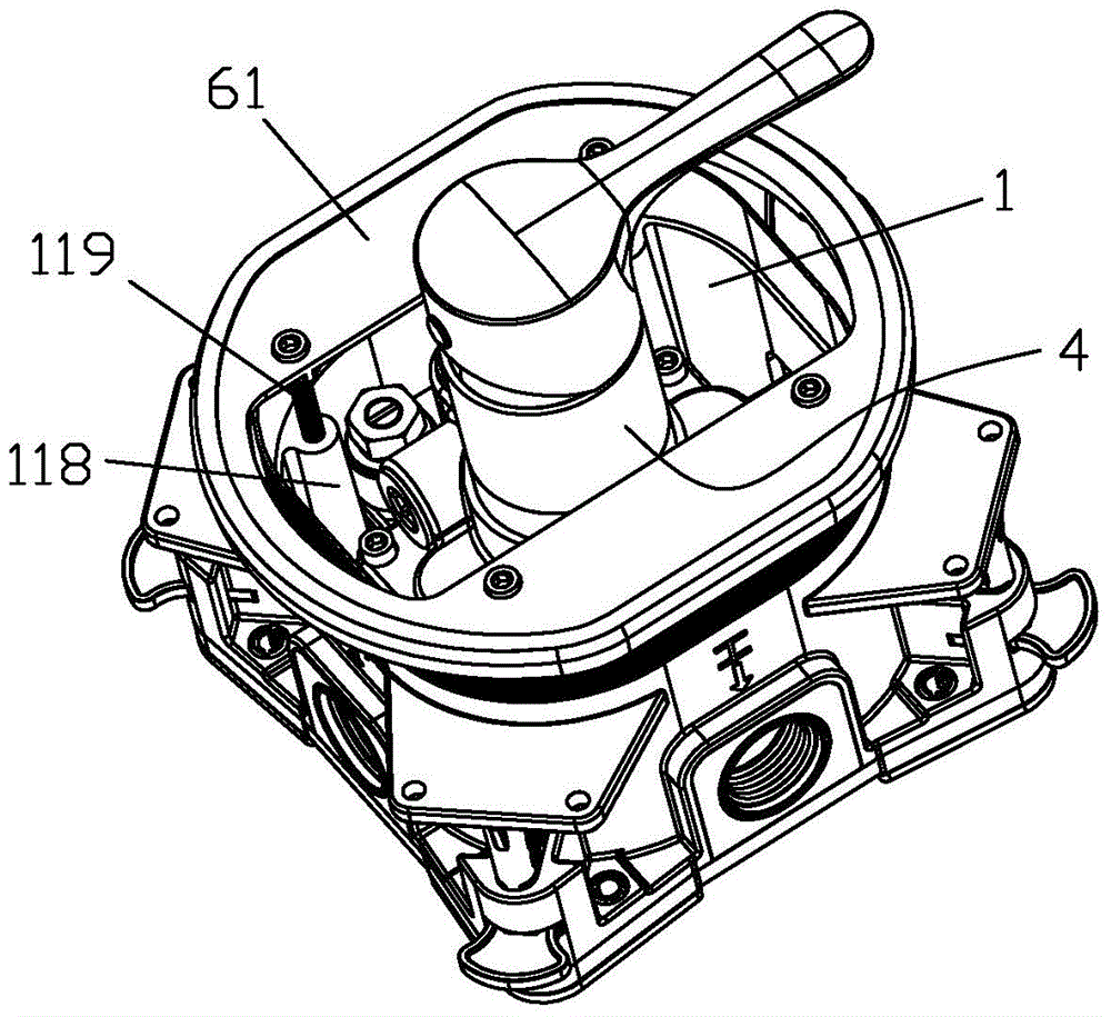 Embedded faucet structure assembly