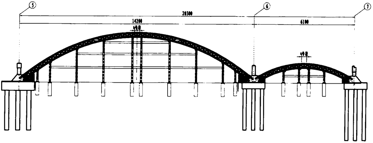 Construction method of steel curved arch bridge