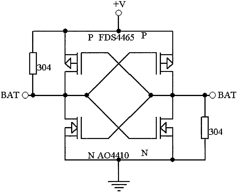 Polarity switching circuit of power supply