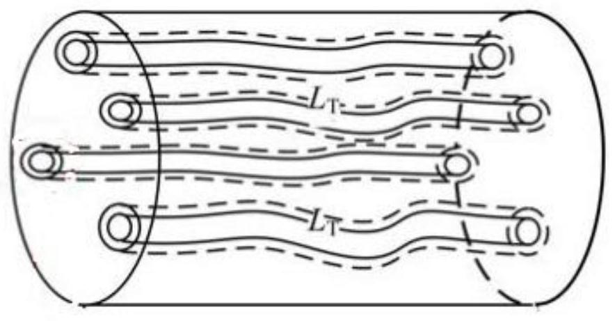 Fracture-vug type medium permeability calculation method and system based on fractal geometric dimension