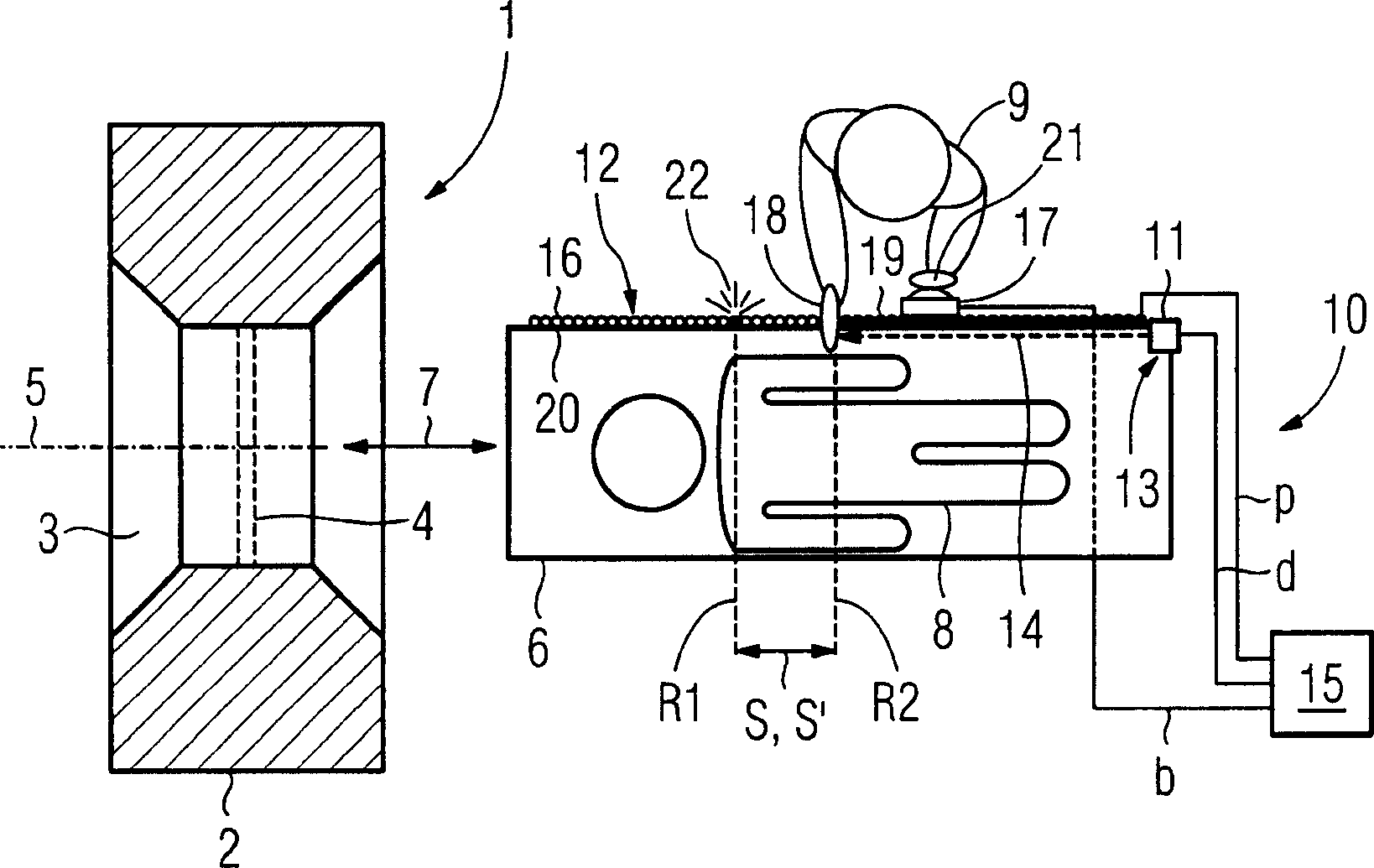 Method and apparatus for adjusting scan area in tomography equipment