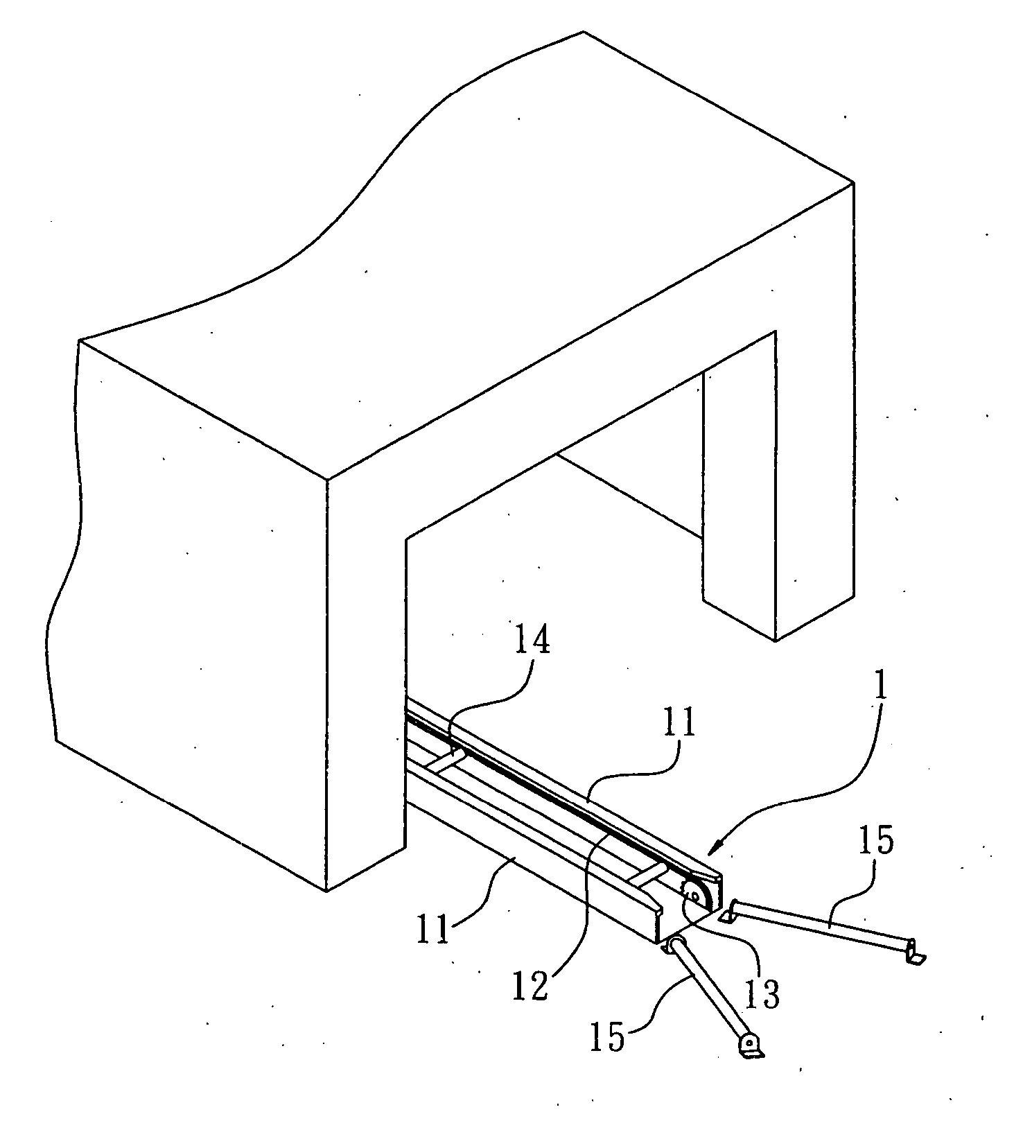 Conveying apparatus of a vehicle washing machine