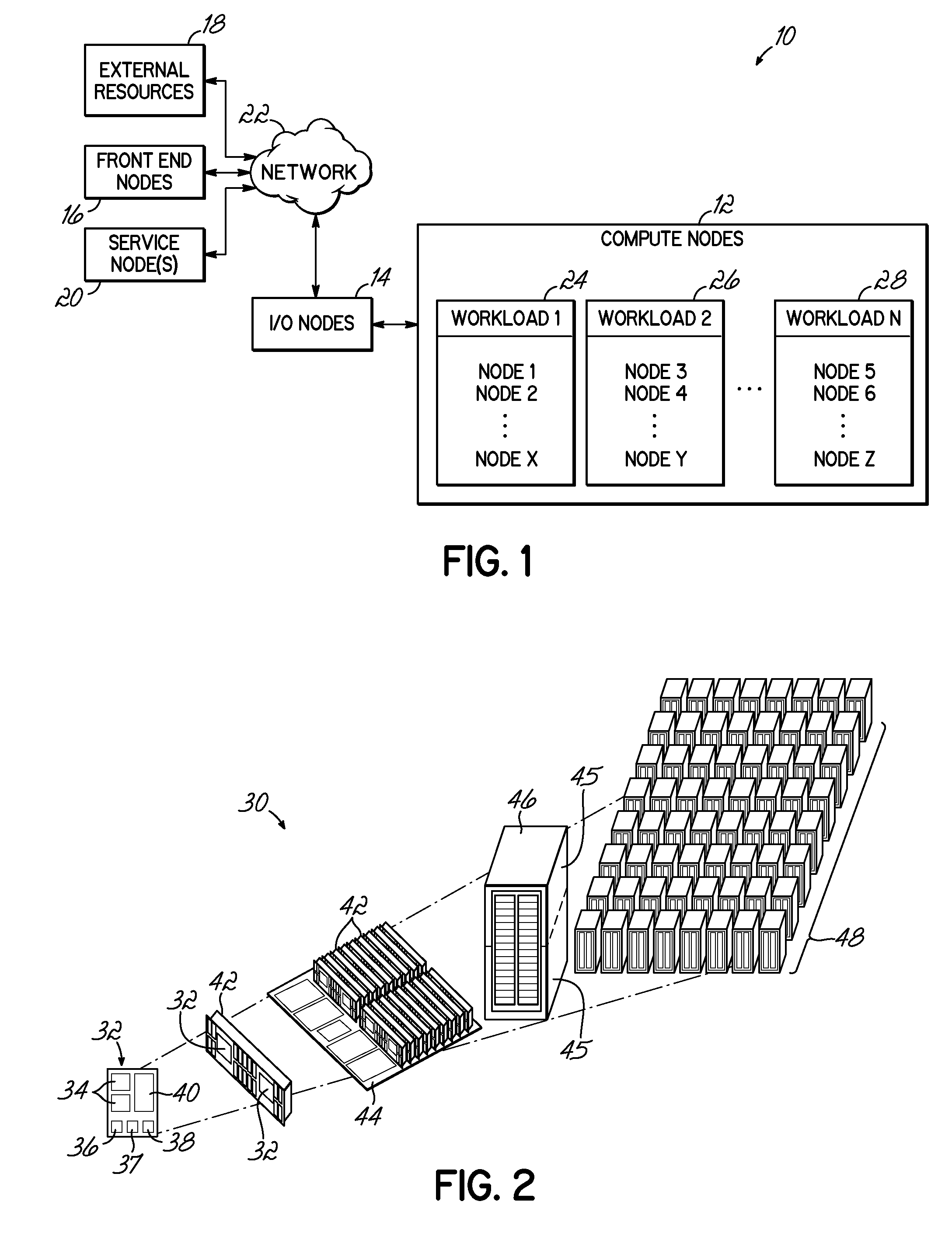 Power adjustment based on completion times in a parallel computing system