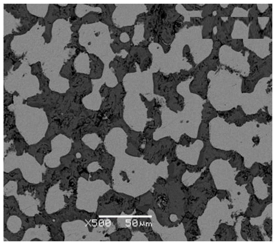 Metal ceramic material for aluminum electrolysis inert anode and preparation method thereof