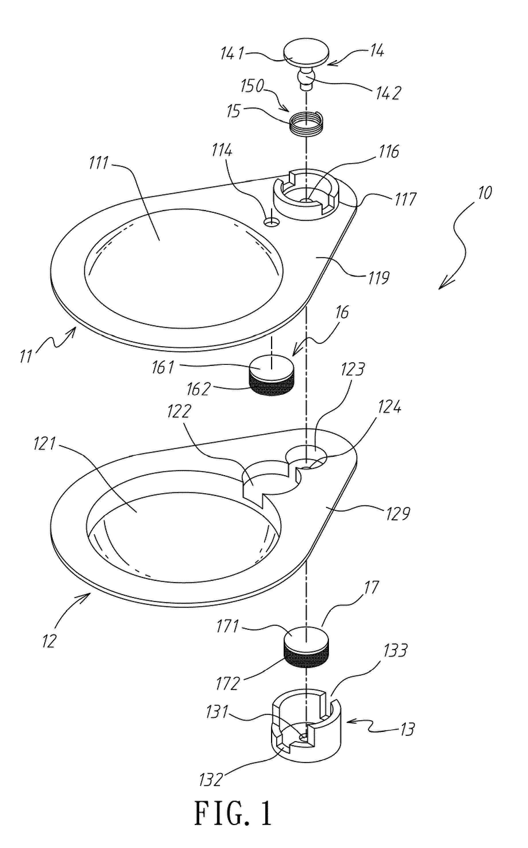 Inflating and deflating device for a pad
