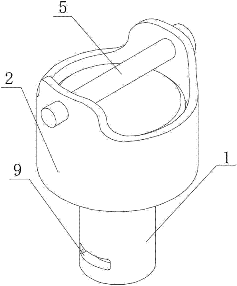 Ammunition-parachute separation rotating device of parachute used for ammunition