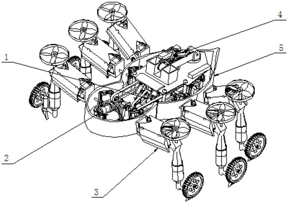 Multifunctional six-legged climbing robot