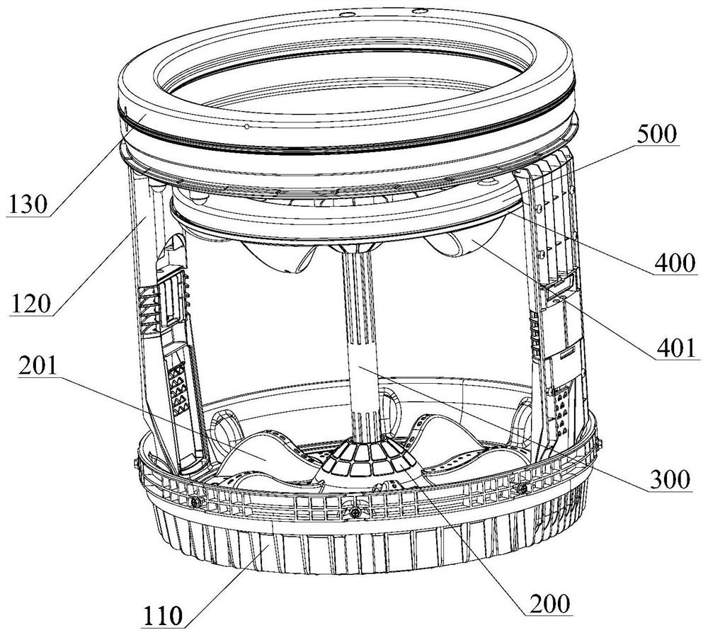 Impeller assembly and washing machine