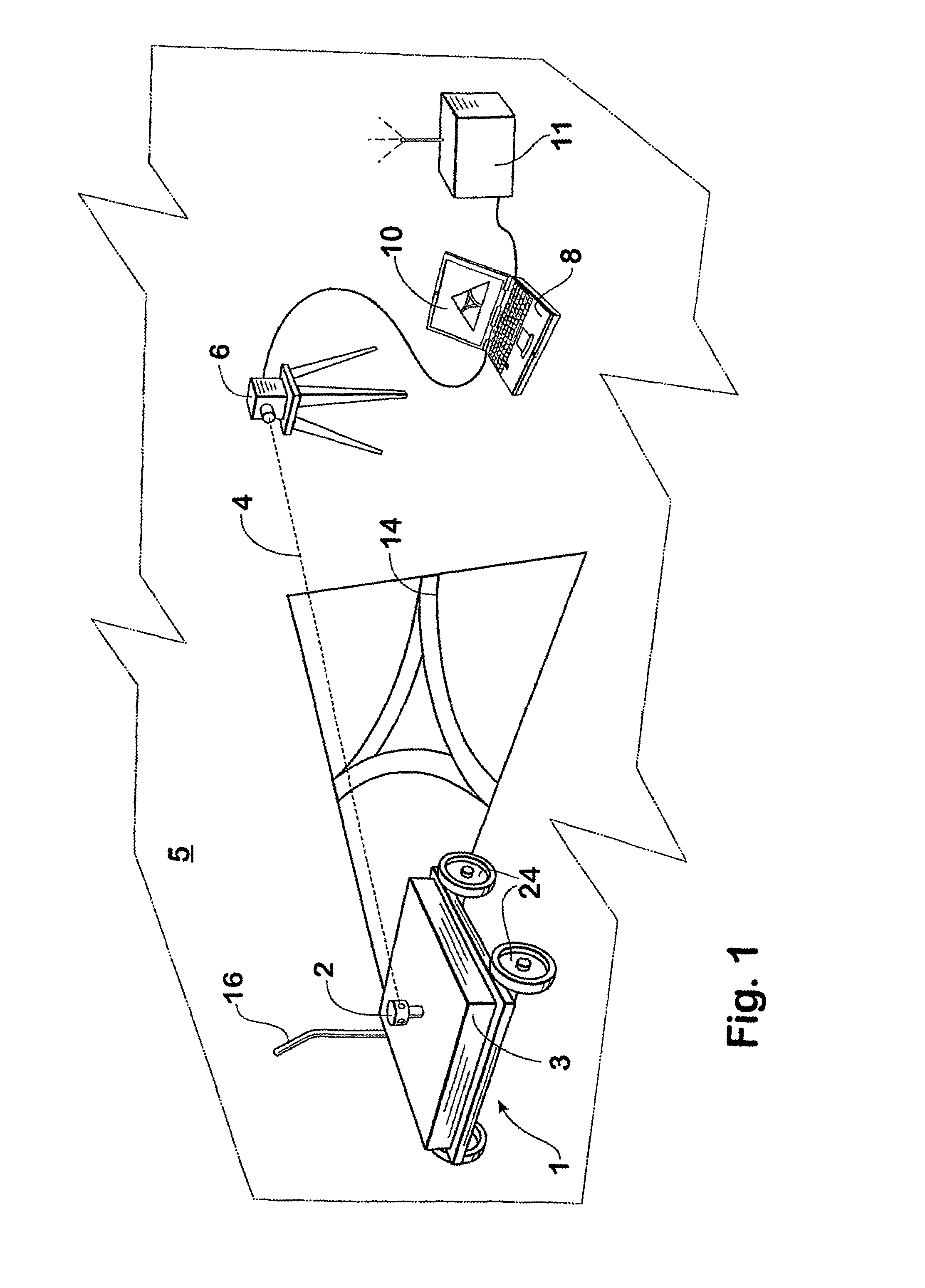 Automatic ground marking method and apparatus