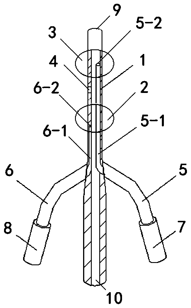 Balloon device for measuring internal iliac artery pressure in abdominal aortic aneurysm endovascular surgery