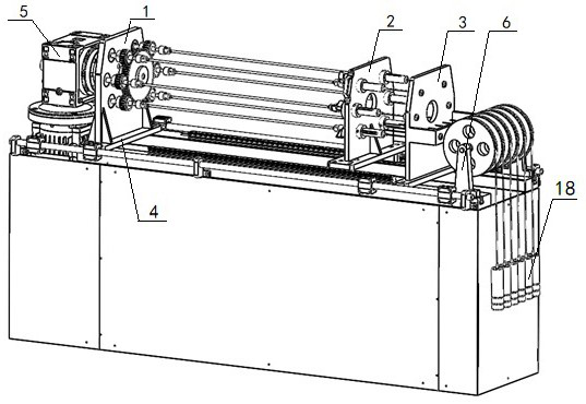 Multi-axis linkage metal wire torsion test device