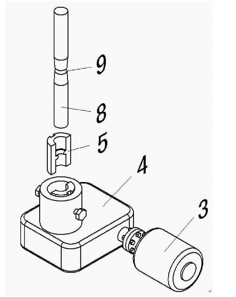 Axial fatigue experimental approach and apparatus for stacking abrasion load