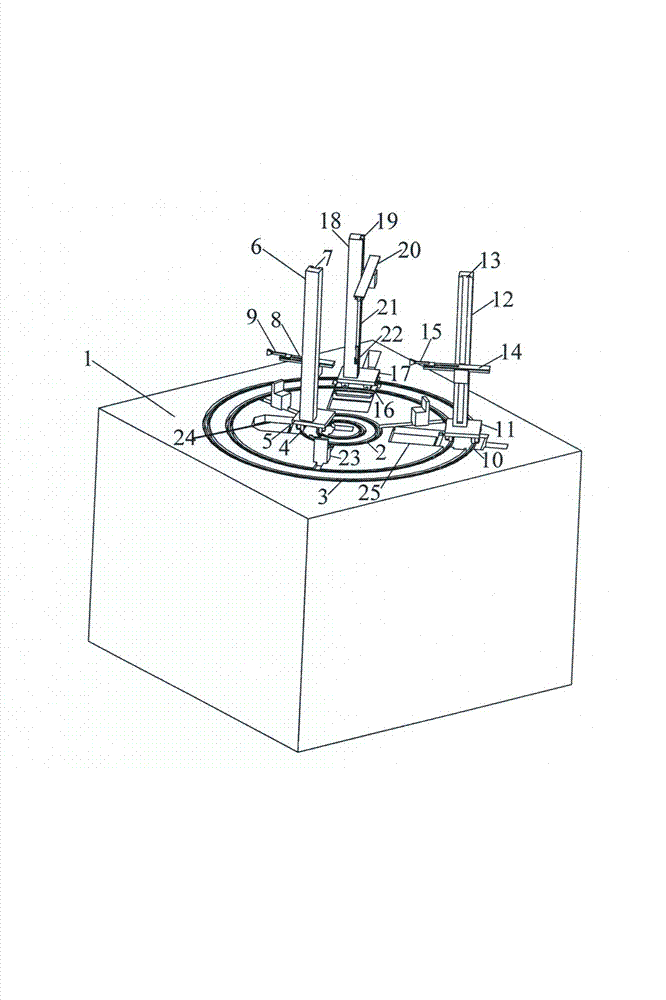 Horizontally-concealed type automatic robot ultrasonic diagnostic machine with trolleys moving on inner-outer rings