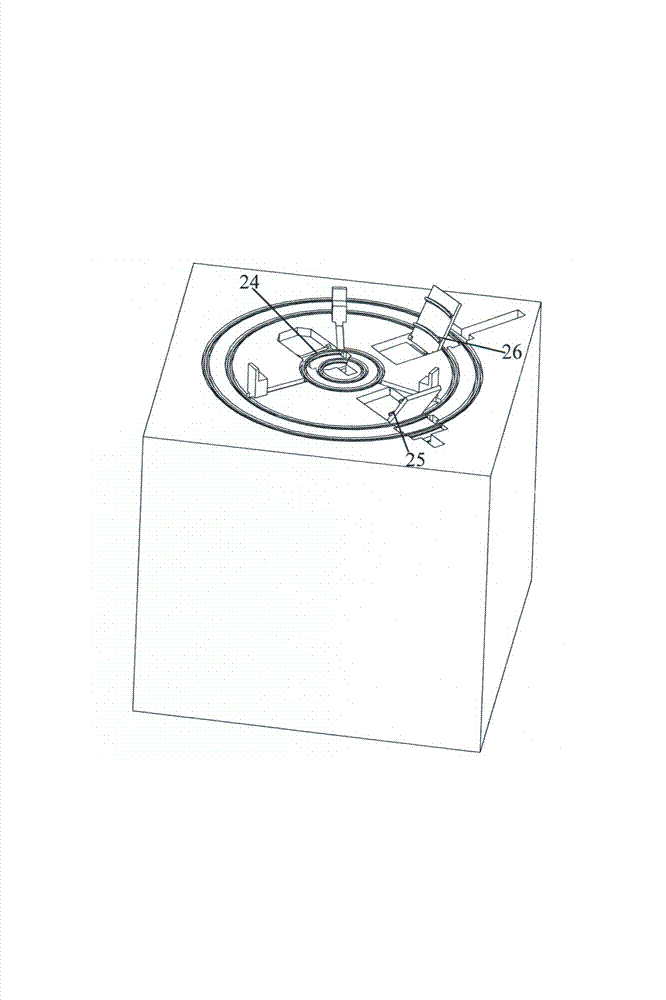 Horizontally-concealed type automatic robot ultrasonic diagnostic machine with trolleys moving on inner-outer rings