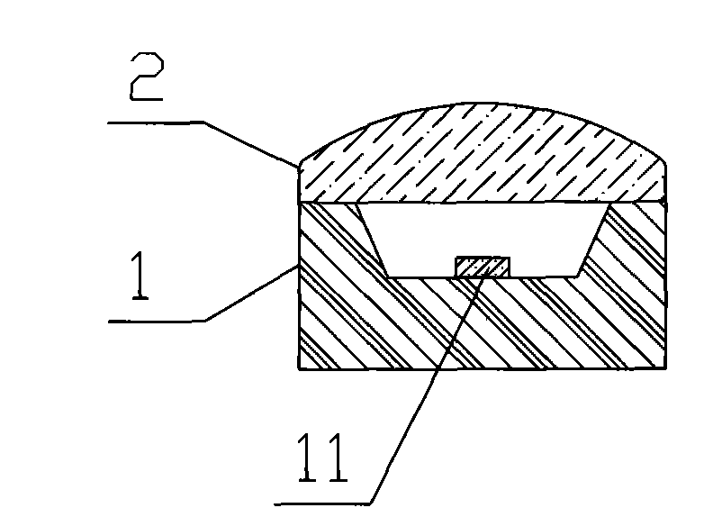 LED light source using optical glass filter