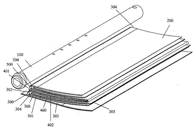 Rolled reverse osmosis membrane element