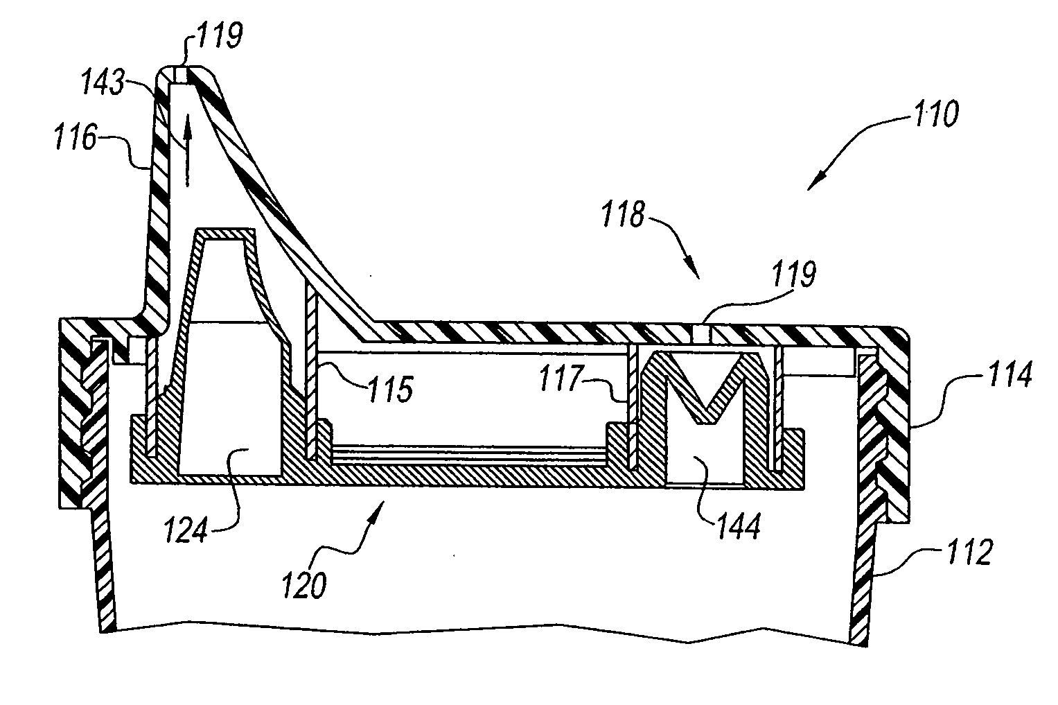 Flow control element for use with leak-proof cup assemblies