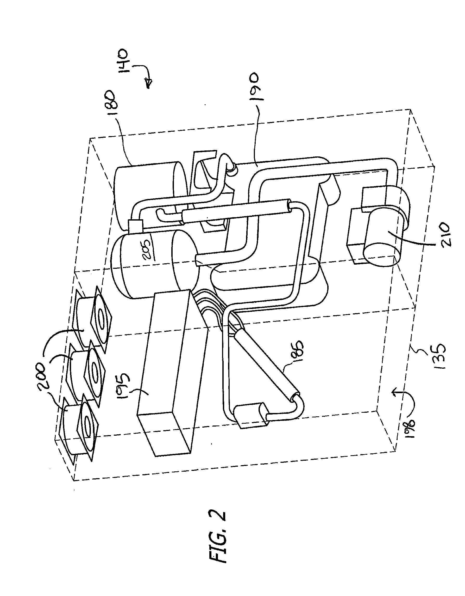 Aircraft air chiller with reduced profile