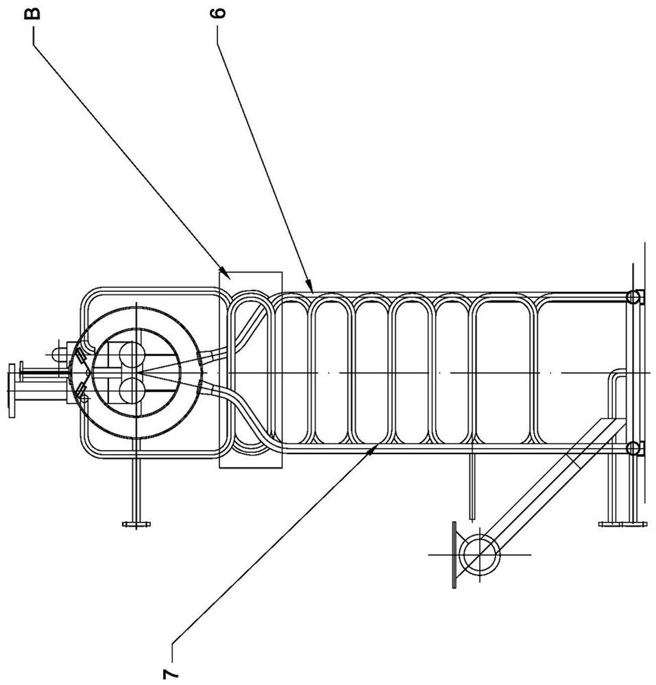 Horizontal combined fuel oil and gas biomass steam generator