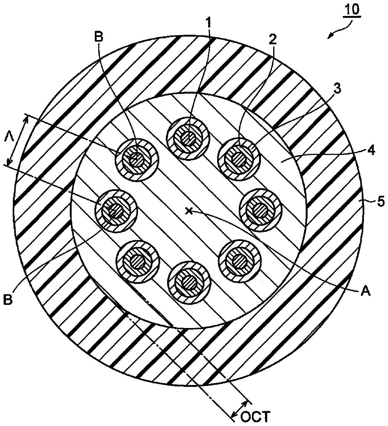 Multi-core optical fiber, optical cable and optical connector