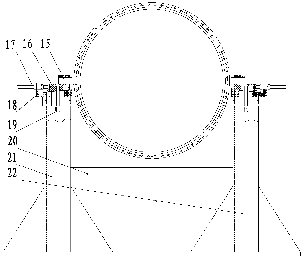 A Bench Installation Method for Performance Test of Aeronautical Axial Flow Compressor
